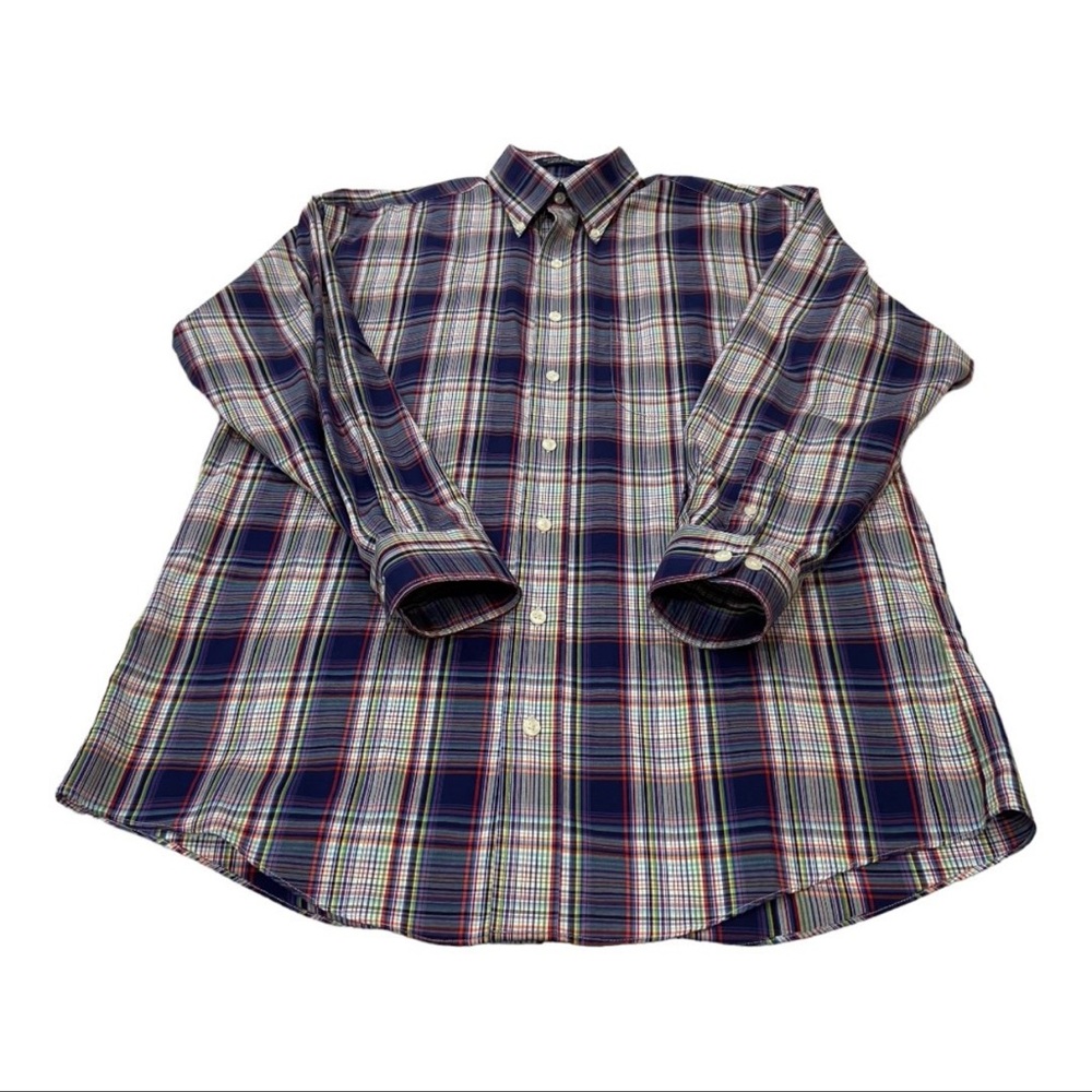 Multicolor Medium Plaid Men's Casual Shirt